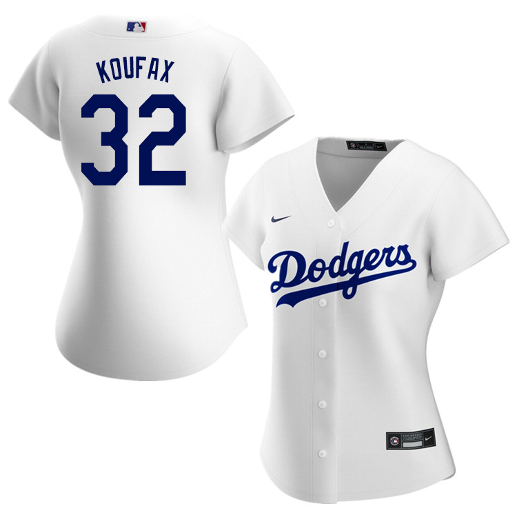 Nike Women #32 Sandy Koufax Los Angeles Dodgers Baseball Jerseys Sale-White